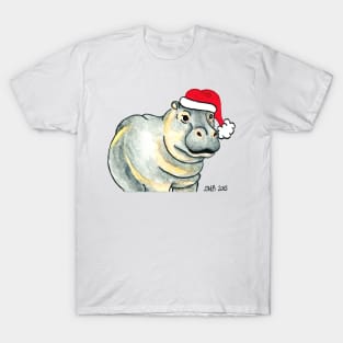 2013 Holiday ATC 17 - Ho Ho Ho Hippo T-Shirt